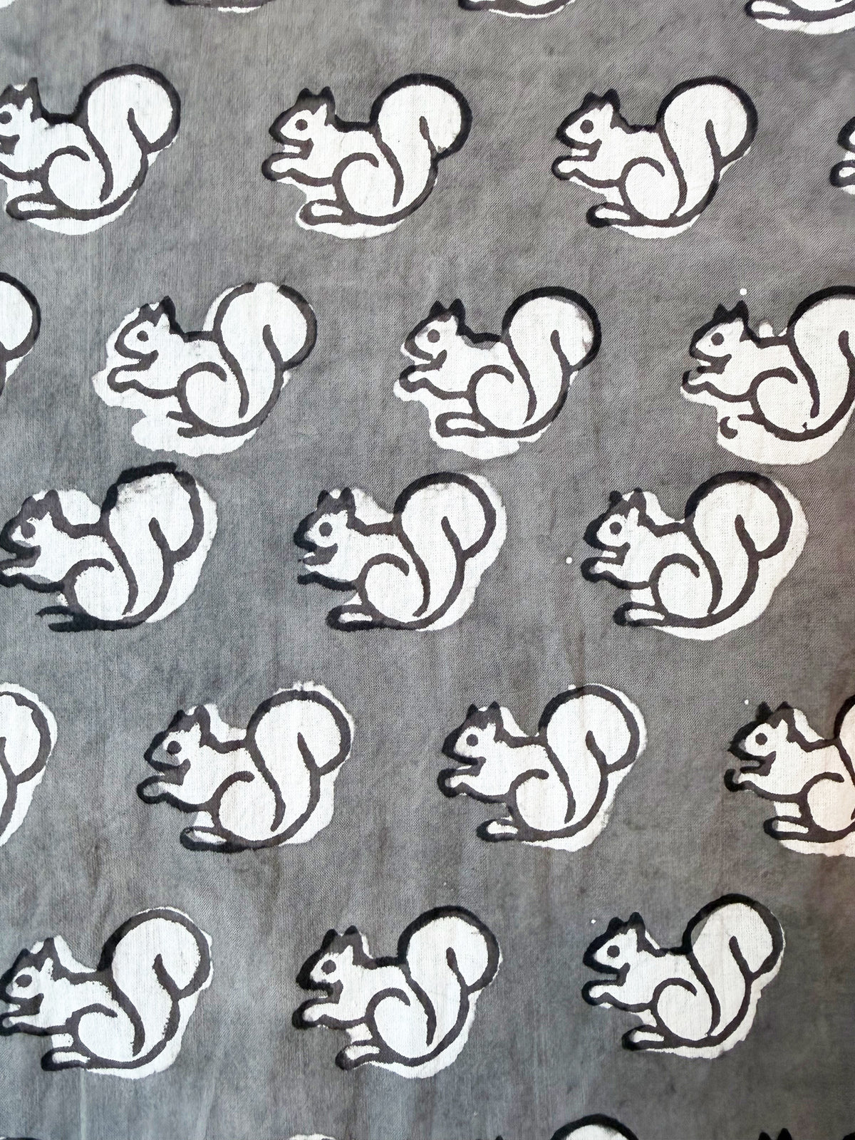 Gray Squirrel cotton overalls side view