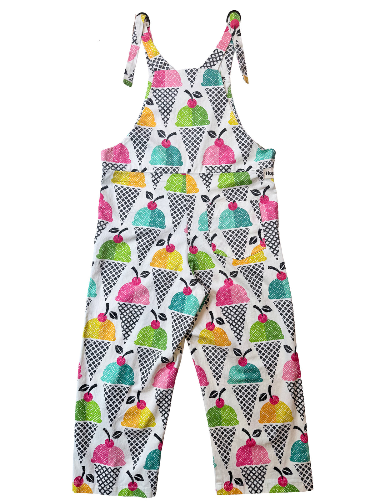 Ice Cream Daydream wide-leg cotton overalls pocket and strap detail
