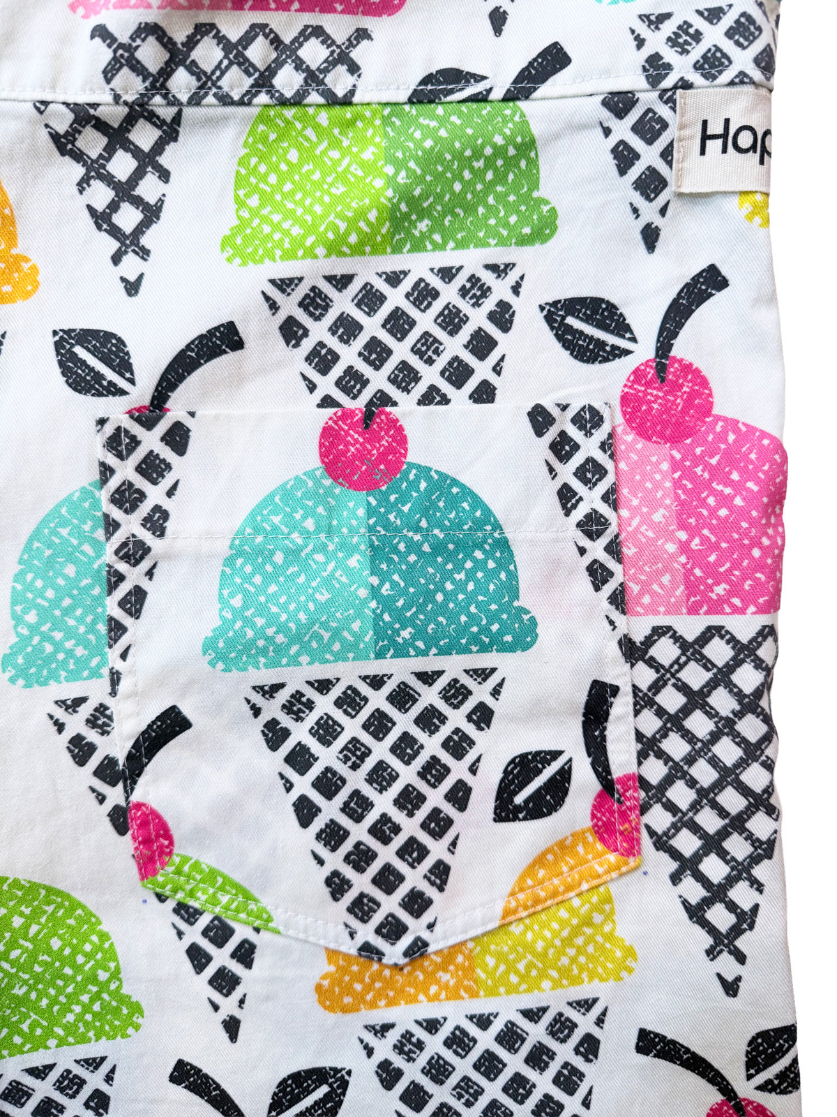 Ice Cream Daydream wide-leg cotton overalls full length view
