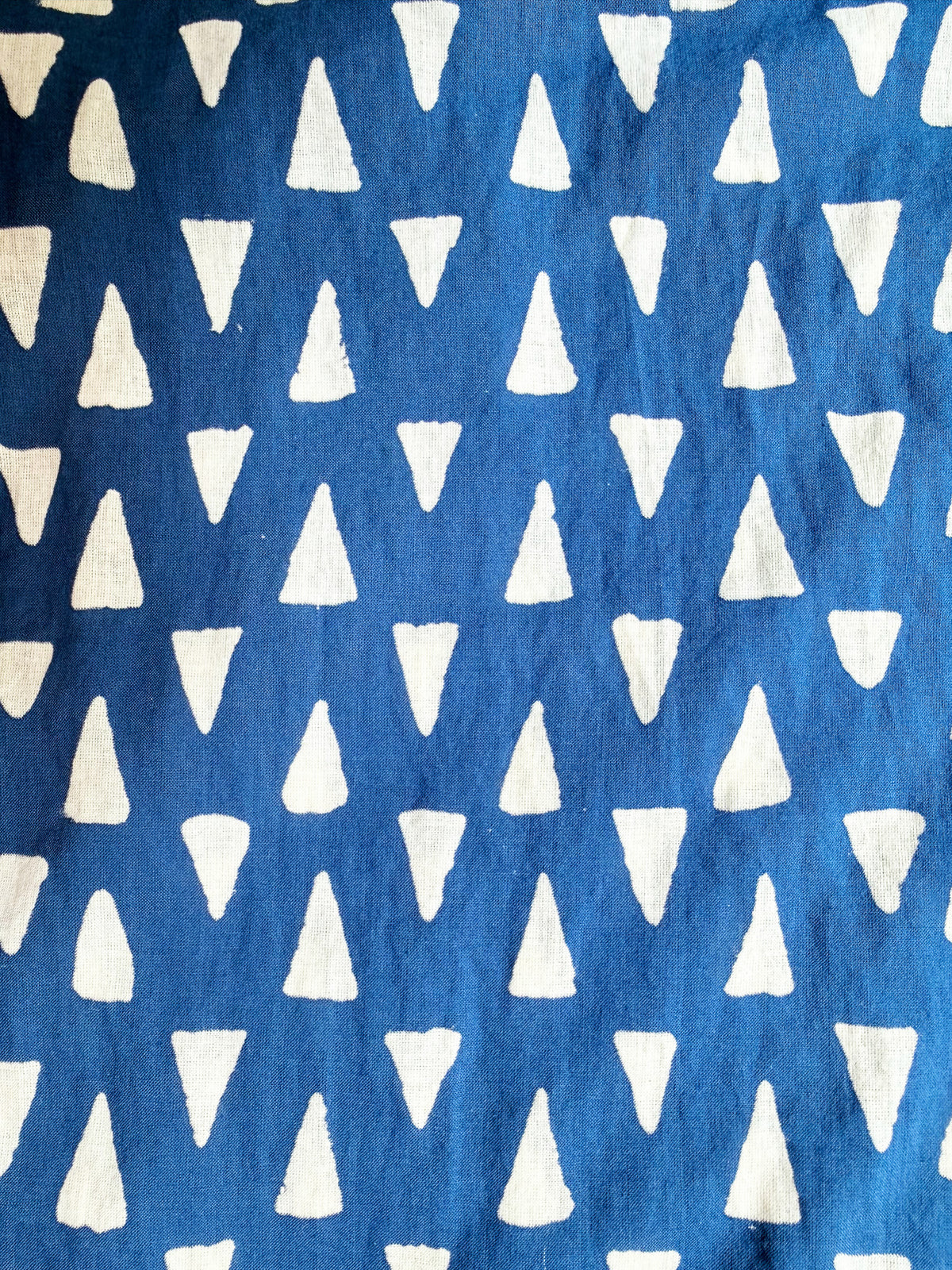 Indigo Brit Motif cotton overalls pocket and strap detail