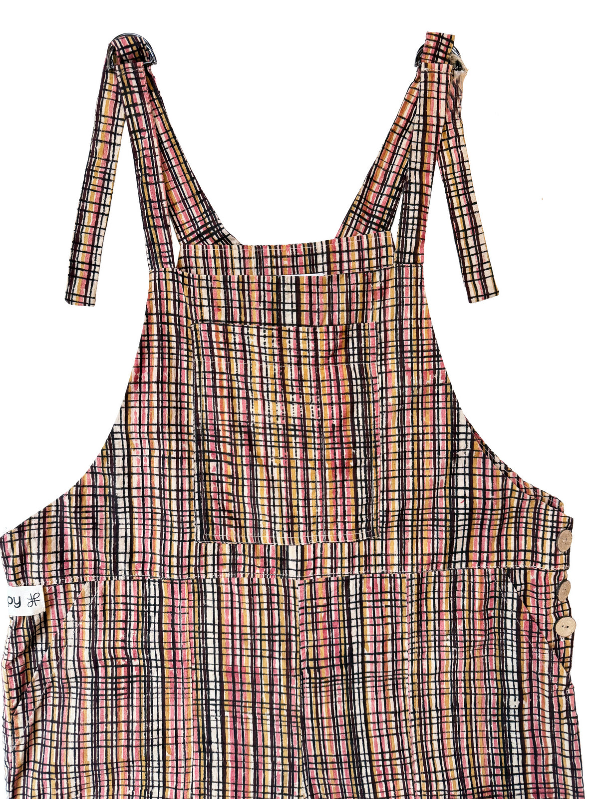 Kalamkari Mesh cotton overalls front view