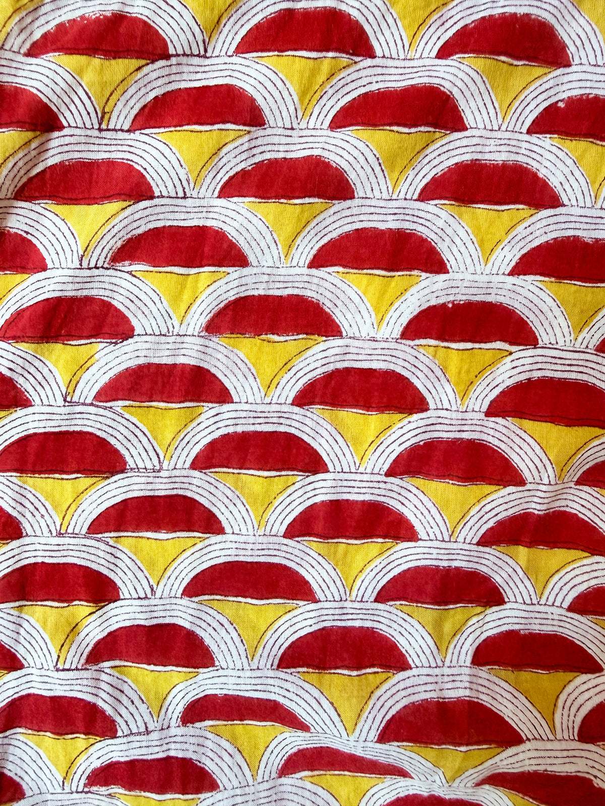 Red Sunrise cotton overalls side view