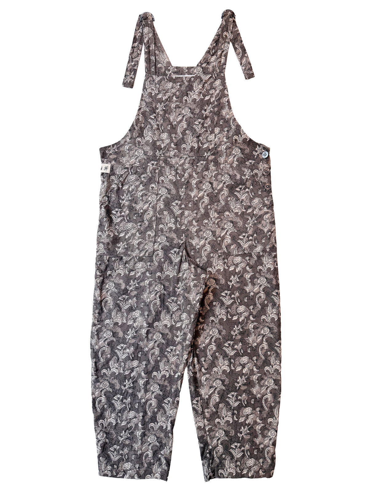 Daboo Kasis Gray cotton overalls back view