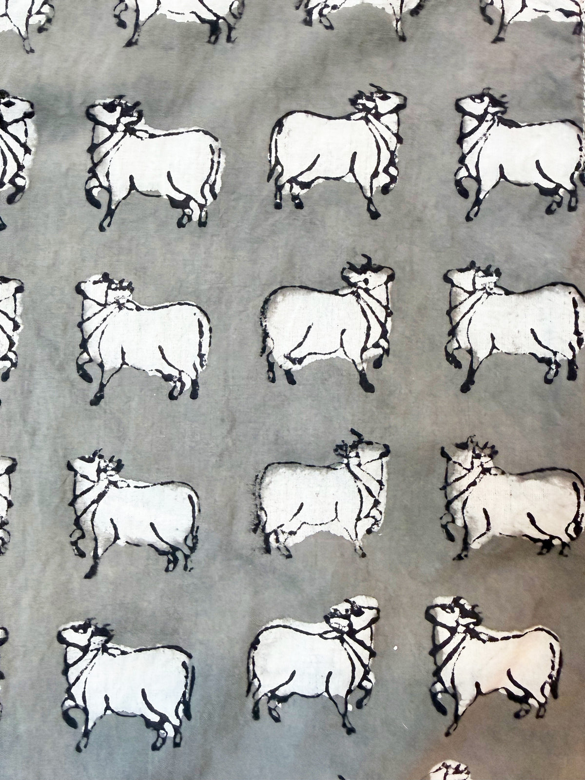 Gray Nandi Bull cotton overalls side view