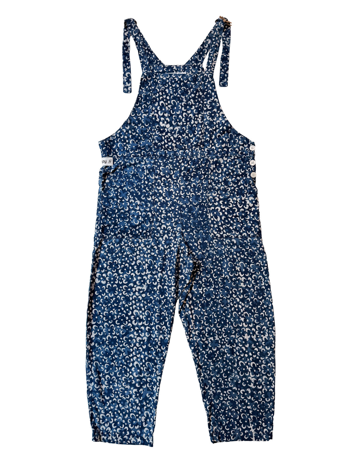 Harsingar Indigo cotton overalls detail view 8