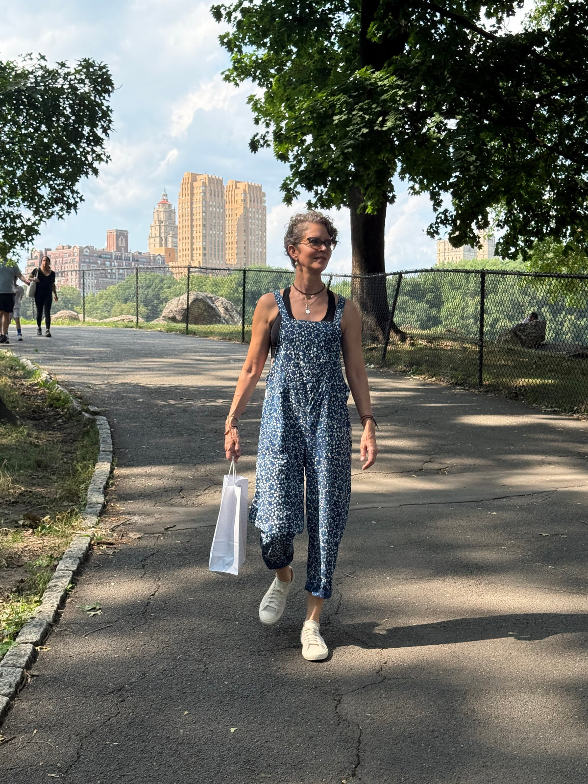 Harsingar Indigo cotton overalls side view