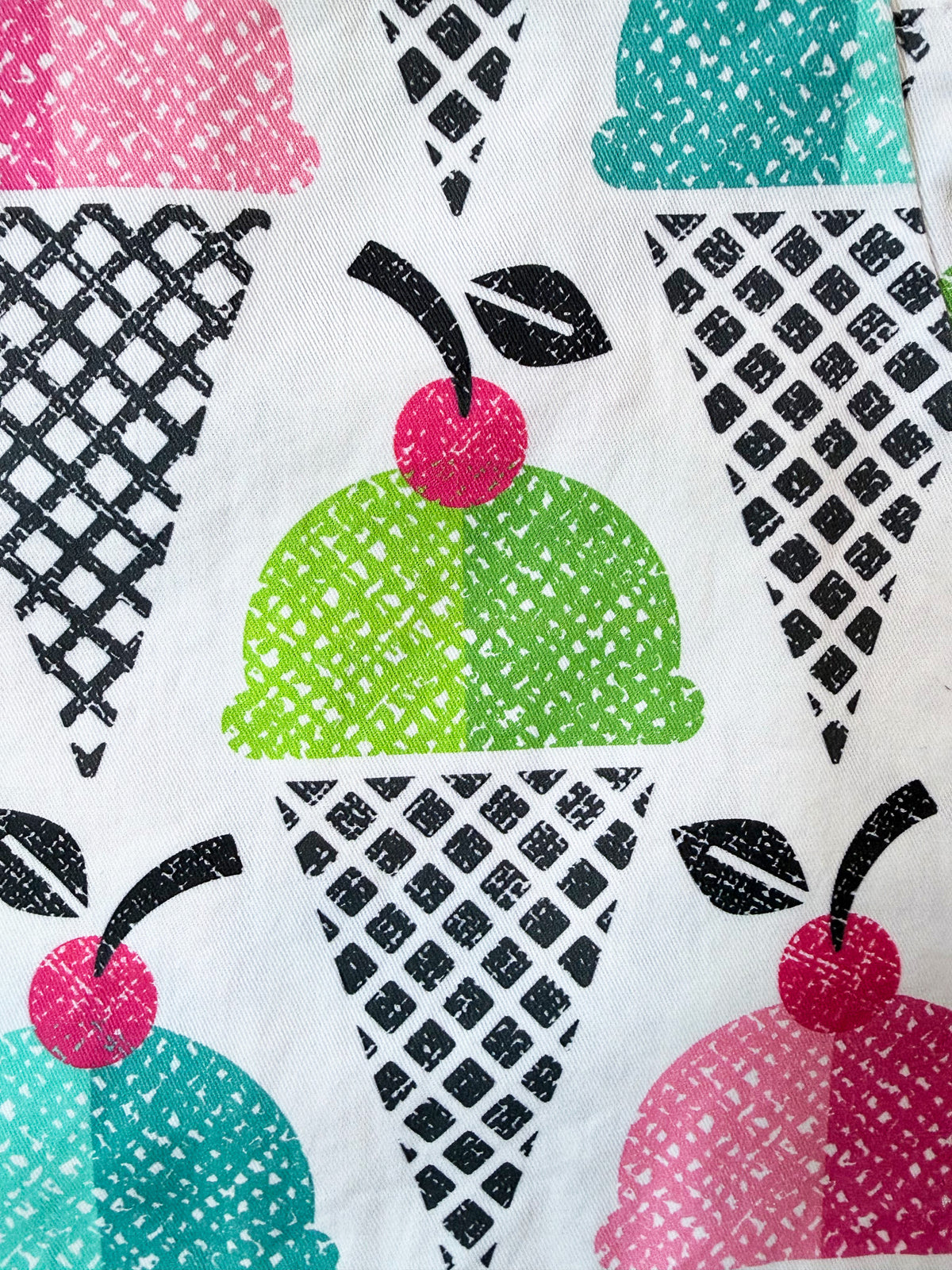 Ice Cream Daydream wide-leg cotton overalls side view