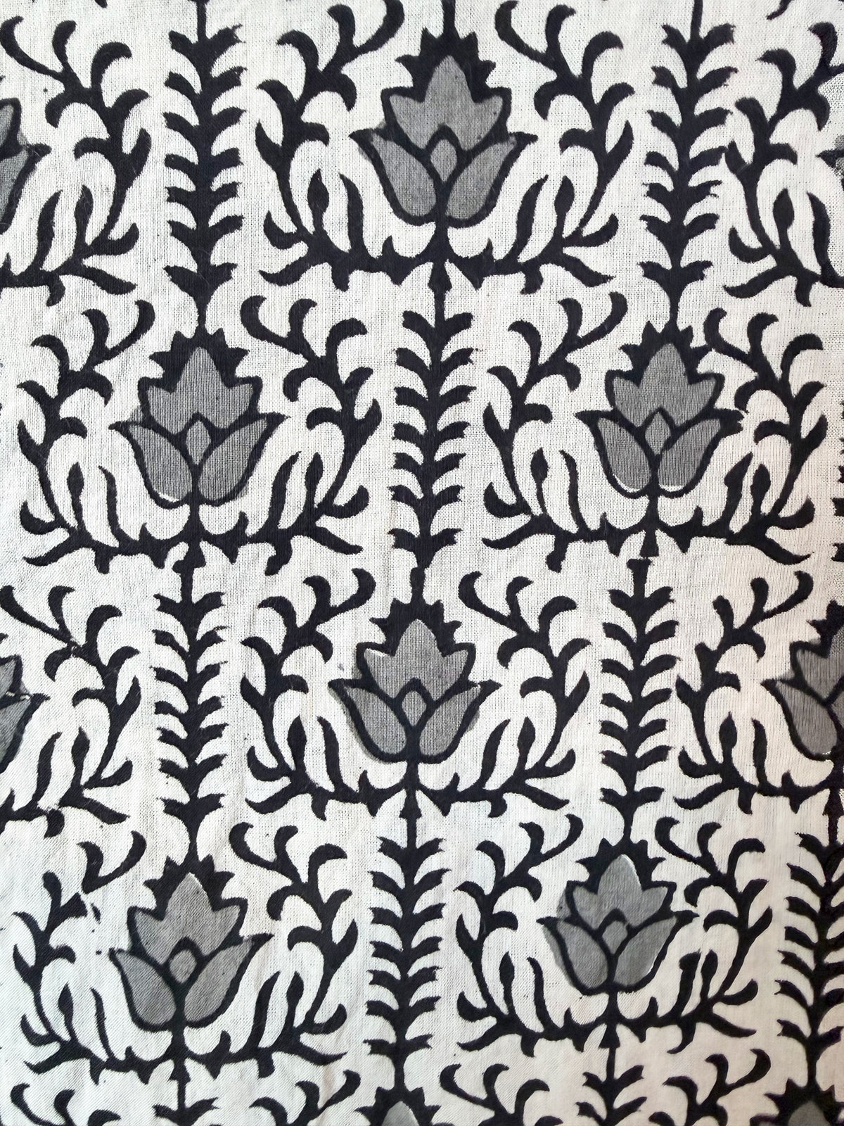 Gray Jaal Flower cotton overalls pocket and strap detail