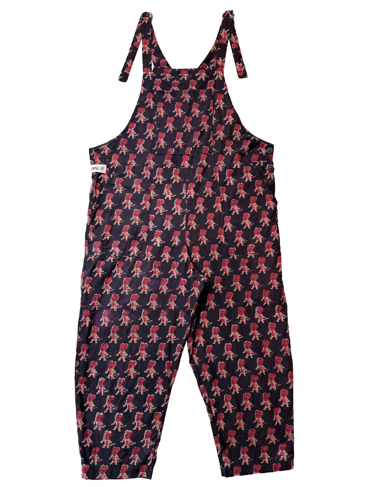 Jerry After Dark cotton overalls back view