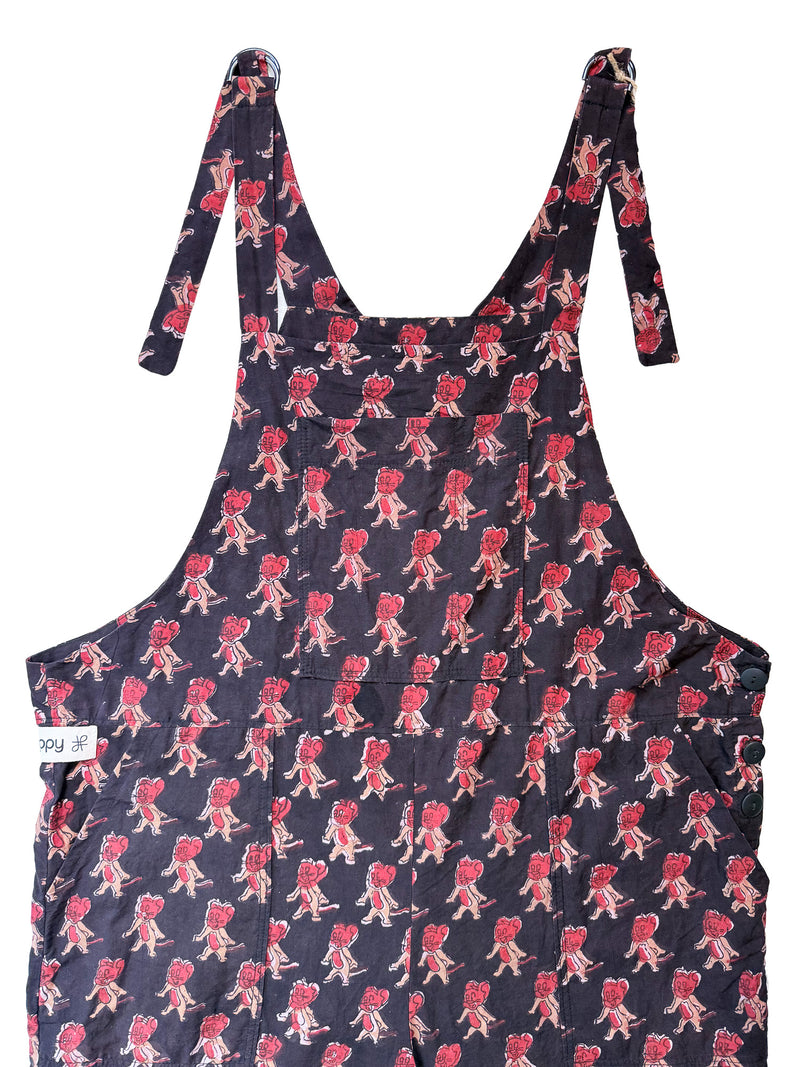 Jerry After Dark cotton overalls front view