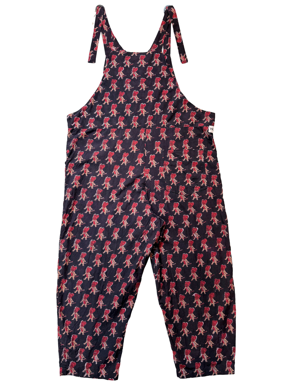 Jerry After Dark cotton overalls pocket and strap detail