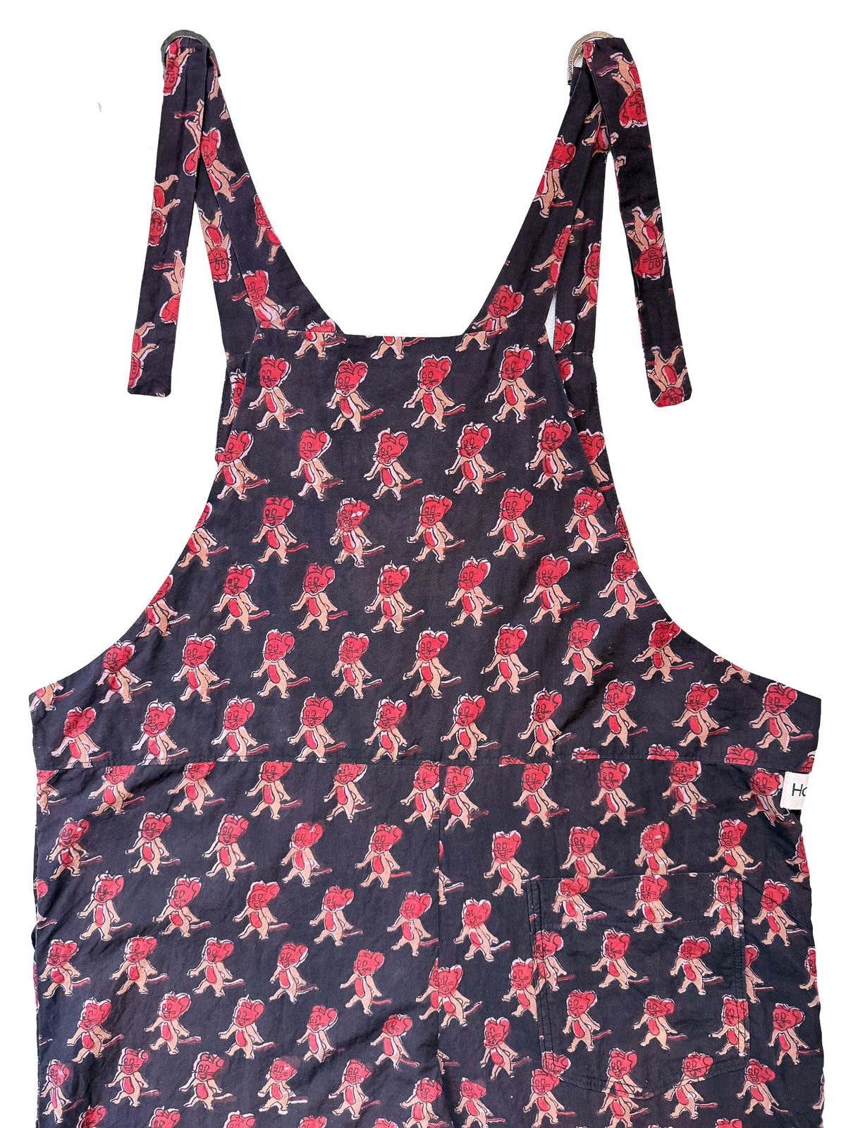 Jerry After Dark cotton overalls fabric print detail