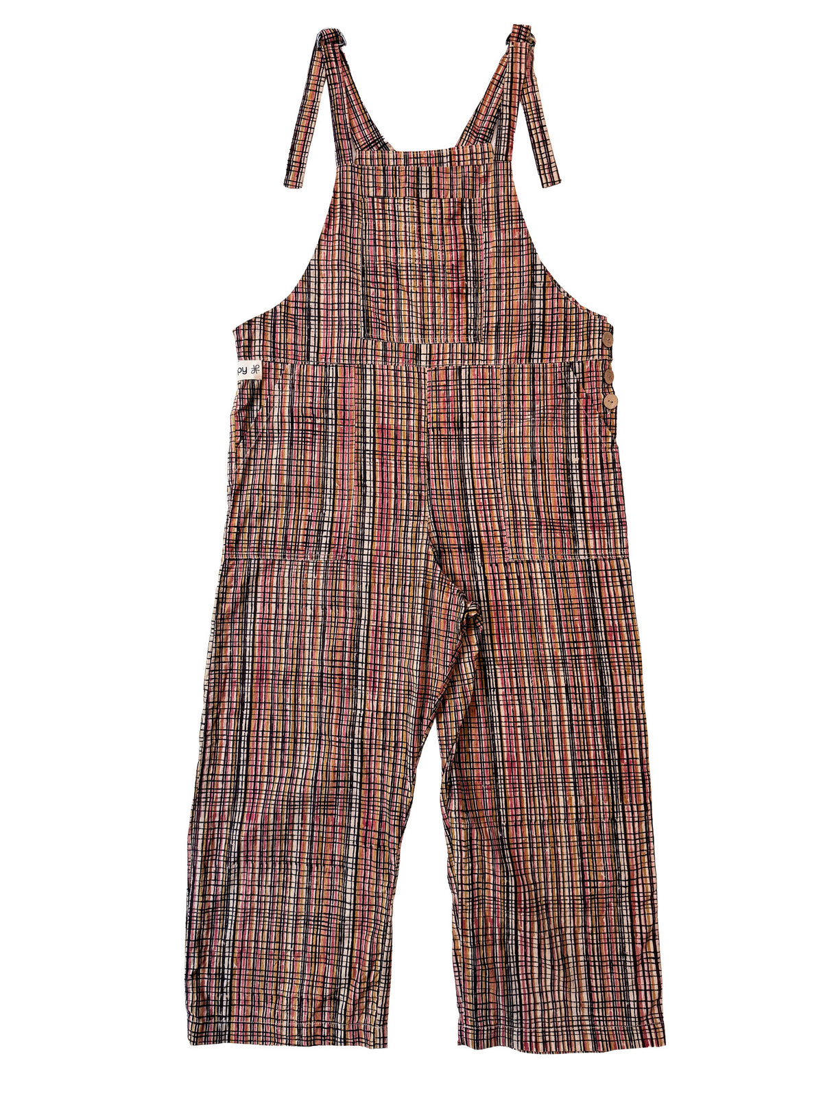 Kalamkari Mesh cotton overalls back view