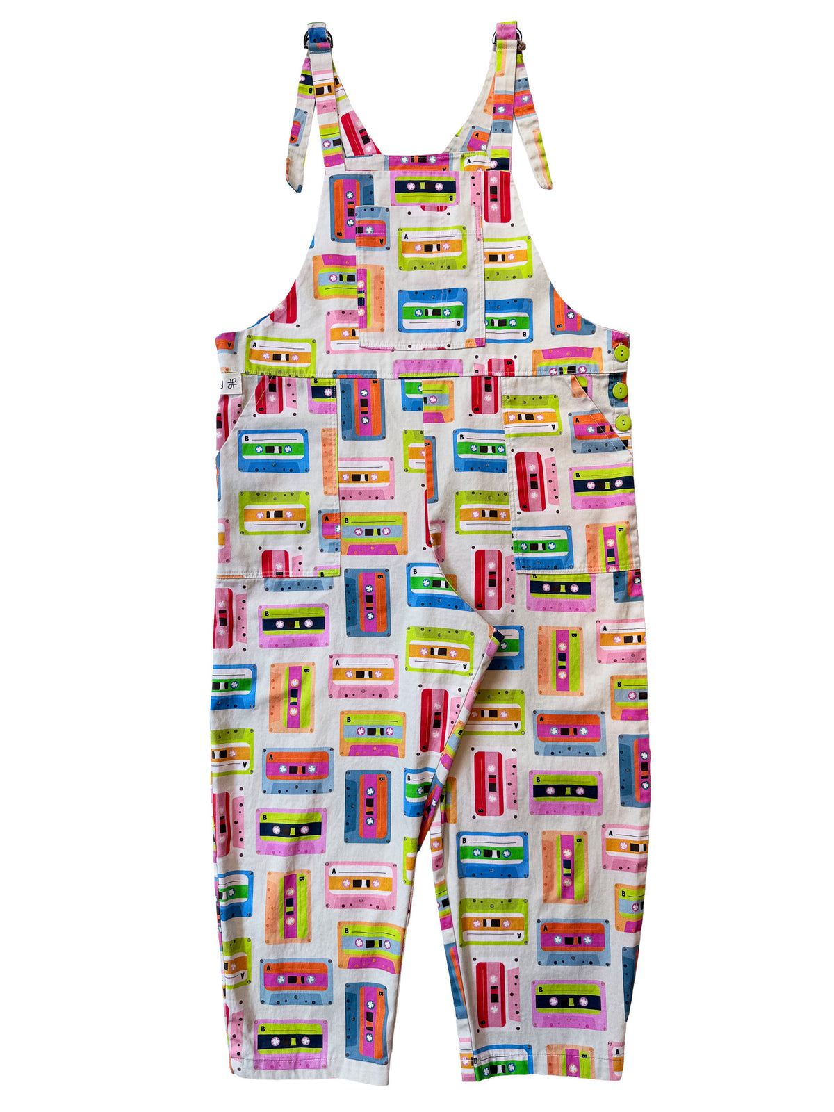Mixtape Magic cotton overalls back view