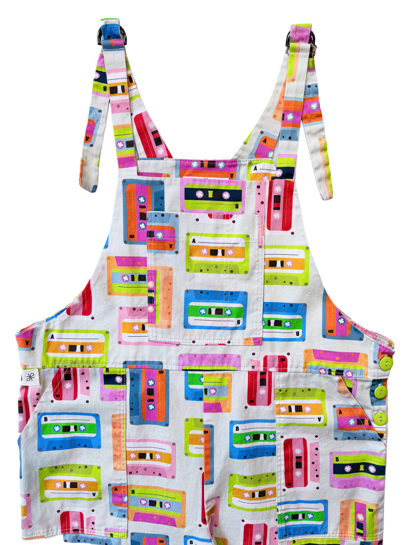 Mixtape Magic cotton overalls front view
