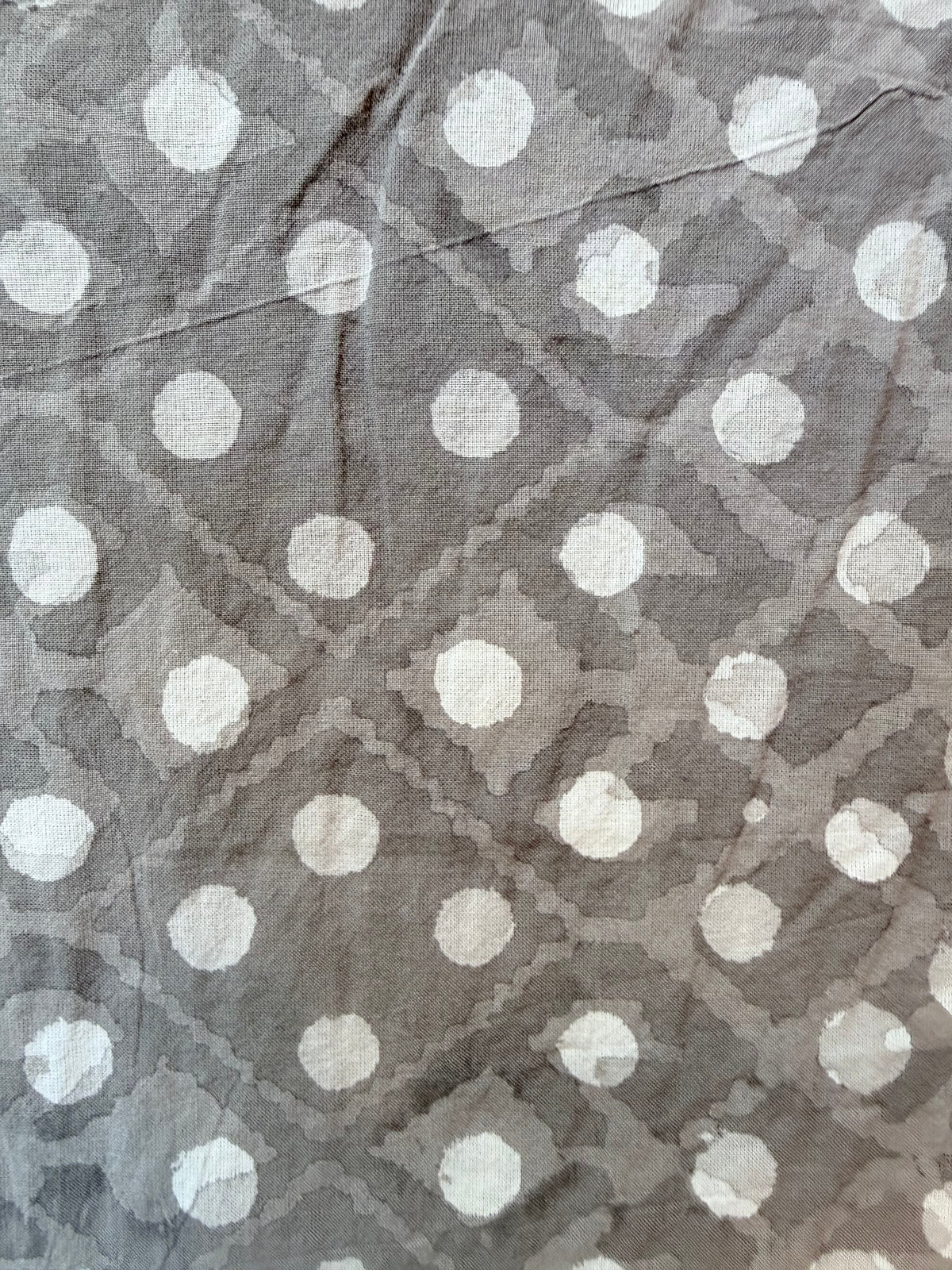 Print Party Gray fabric closeup