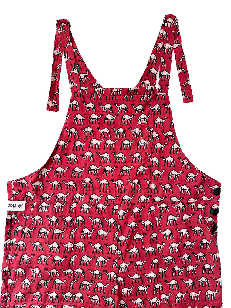 Red Camel Caravan cotton overalls front view