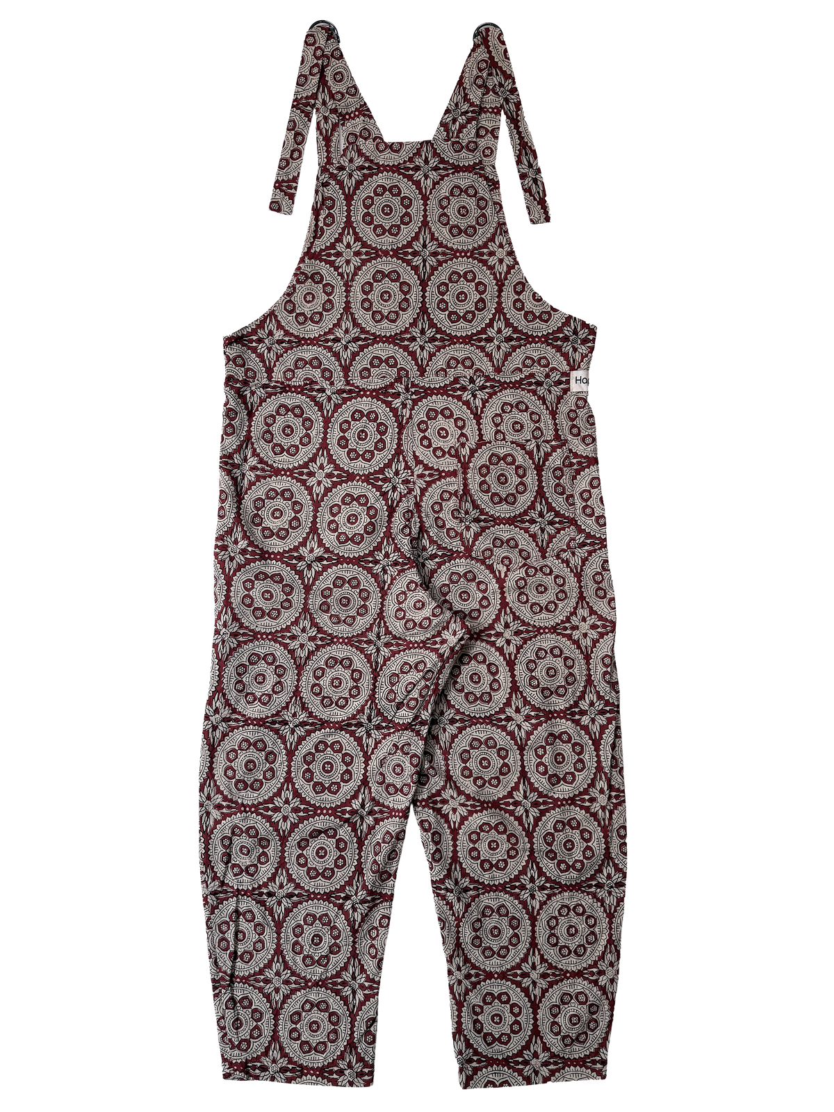 The Relaxed Overalls, Red Mandala, back view