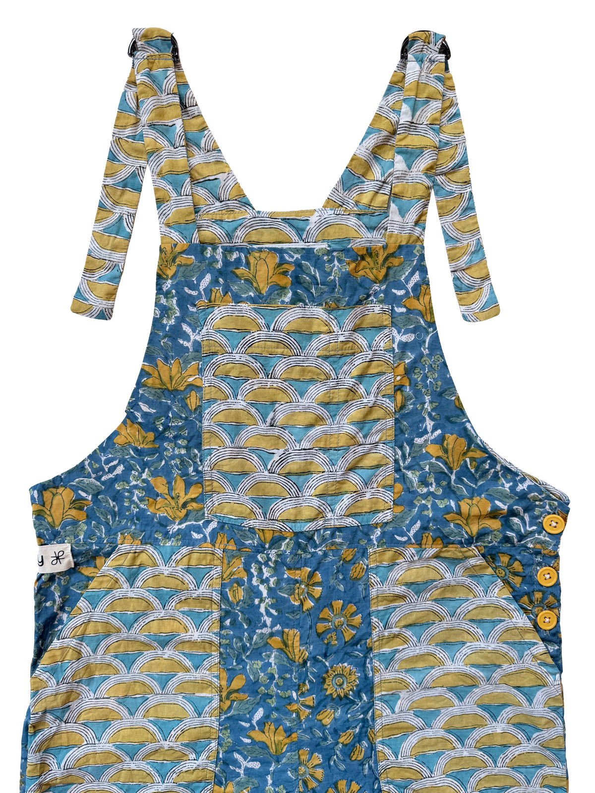 Party Print Blue front view closeup
